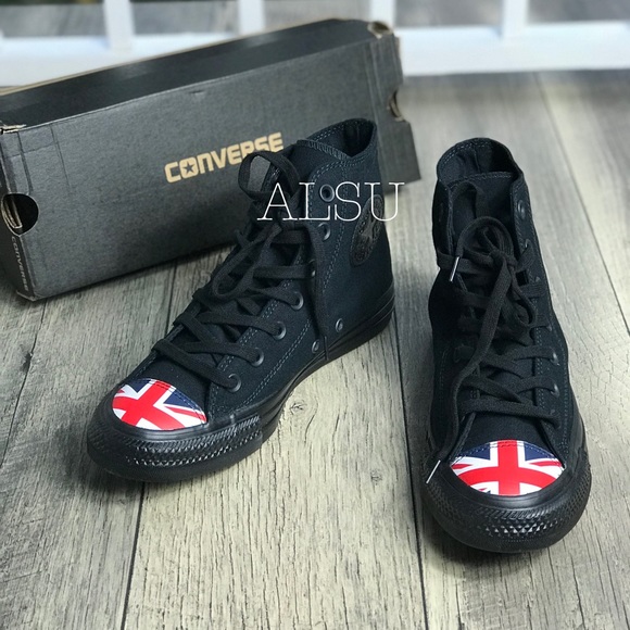 NWT Converse Ctas HI Black Navy Red WMNS AUTHENTIC - Picture 4 of 7